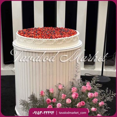 میز استوانه شیاردار پهن