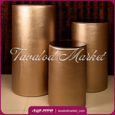 میز استوانه روکشدار