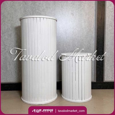 میز استوانه شیاردار