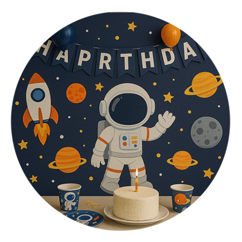 Astronaut-birthday-theme تم تولد فضانورد