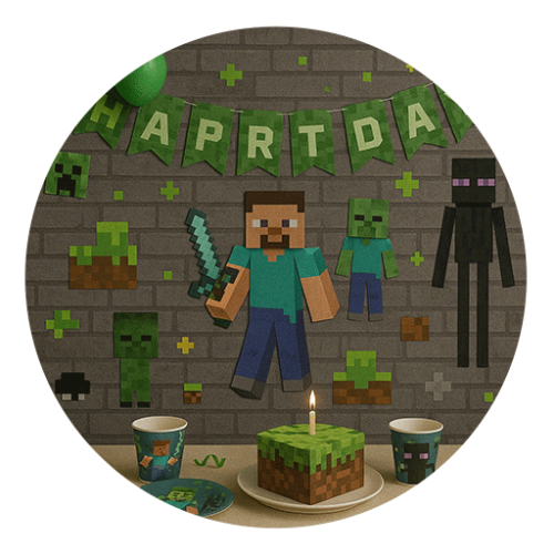 Minecraft-birthday-theme تم تولد ماینکرافت
