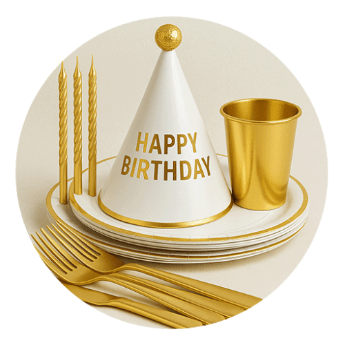 White-gold-birthday-theme تم تولد سفید طلایی